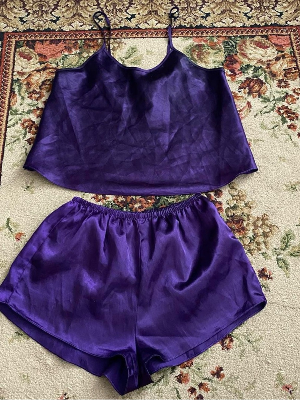 Honors Intimates two piece matching purple pj set